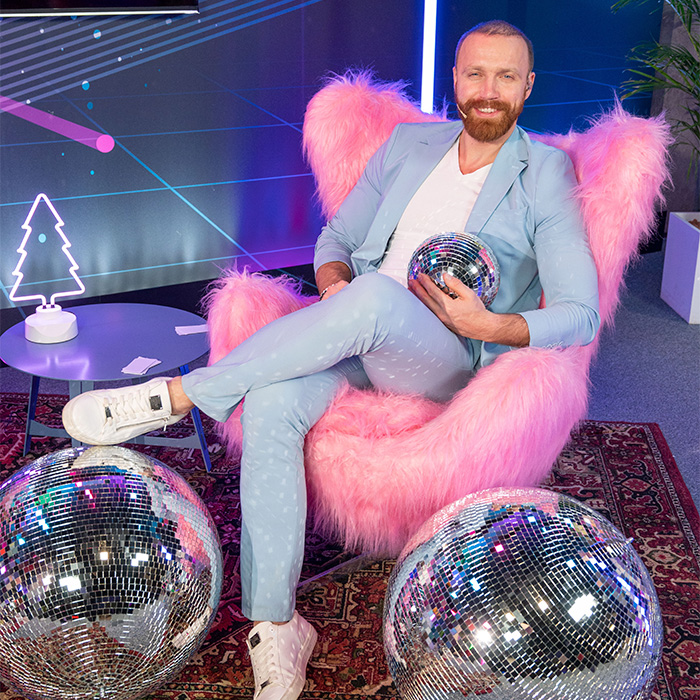 Кресло Shaggy Pink